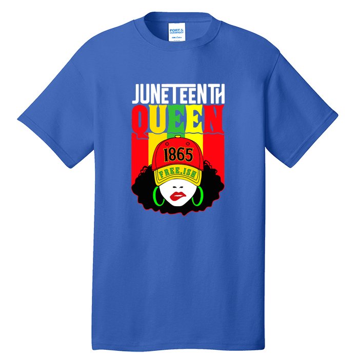 Celebrate Juneteenth Messy Bun Black Women Queen Juneteenth Gift African Pride Tall T-Shirt