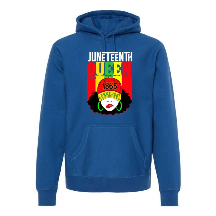 Celebrate Juneteenth Messy Bun Black Women Queen Juneteenth Gift African Pride Premium Hoodie