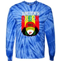 Celebrate Juneteenth Messy Bun Black Women Queen Juneteenth Gift African Pride Tie-Dye Long Sleeve Shirt