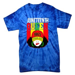 Celebrate Juneteenth Messy Bun Black Women Queen Juneteenth Gift African Pride Tie-Dye T-Shirt