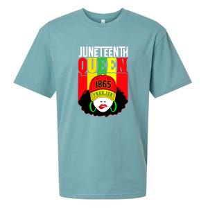 Celebrate Juneteenth Messy Bun Black Women Queen Juneteenth Gift African Pride Sueded Cloud Jersey T-Shirt