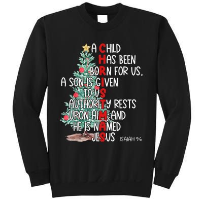 Christmas Jesus Mighty God Isaiah 9 6 Faith Christian Sweatshirt