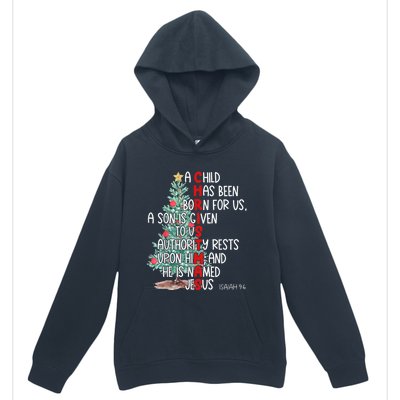 Christmas Jesus Mighty God Isaiah 9 6 Faith Christian Urban Pullover Hoodie