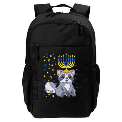 Chanukah Jewish Menorah Raccoon Funny Hanukkah Backpack