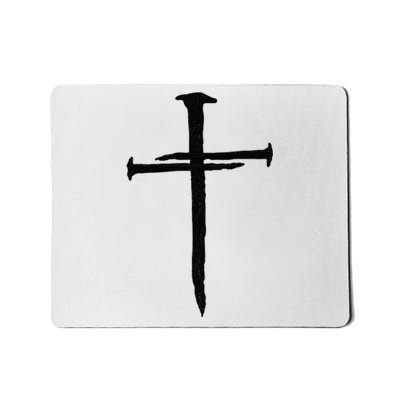 Christian Jesus Nail Cross Mousepad