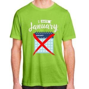 Calender January New Year 2025 Personal Organisers Funny Adult ChromaSoft Performance T-Shirt