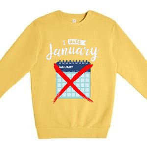 Calender January New Year 2025 Personal Organisers Funny Premium Crewneck Sweatshirt