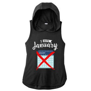 Calender January New Year 2025 Personal Organisers Funny Ladies PosiCharge Tri-Blend Wicking Draft Hoodie Tank