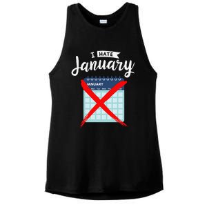 Calender January New Year 2025 Personal Organisers Funny Ladies PosiCharge Tri-Blend Wicking Tank