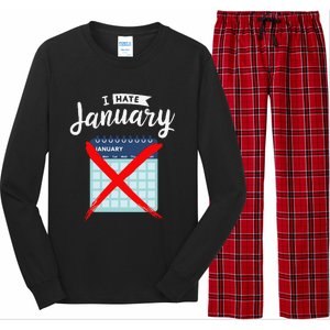 Calender January New Year 2025 Personal Organisers Funny Long Sleeve Pajama Set