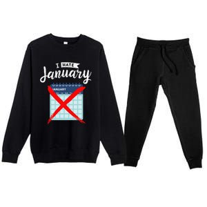 Calender January New Year 2025 Personal Organisers Funny Premium Crewneck Sweatsuit Set