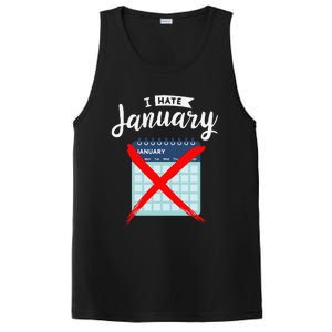 Calender January New Year 2025 Personal Organisers Funny PosiCharge Competitor Tank