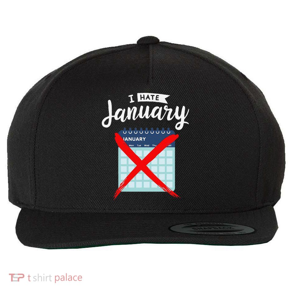 Calender January New Year 2025 Personal Organisers Funny Wool Snapback Cap