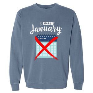 Calender January New Year 2025 Personal Organisers Funny Garment-Dyed Sweatshirt