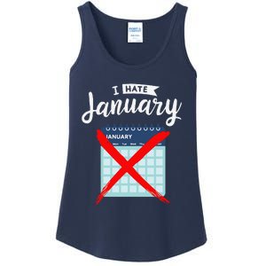 Calender January New Year 2025 Personal Organisers Funny Ladies Essential Tank