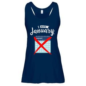 Calender January New Year 2025 Personal Organisers Funny Ladies Essential Flowy Tank