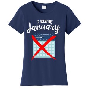 Calender January New Year 2025 Personal Organisers Funny Women's T-Shirt