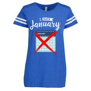 Calender January New Year 2025 Personal Organisers Funny Enza Ladies Jersey Football T-Shirt