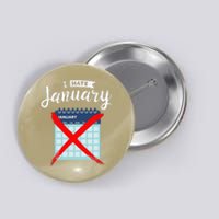 Calender January New Year 2025 Personal Organisers Funny Button