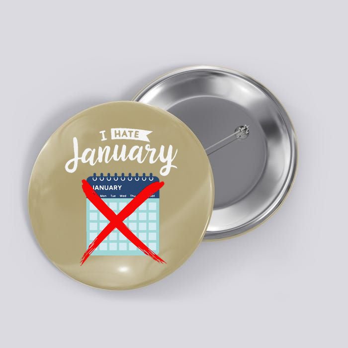 Calender January New Year 2025 Personal Organisers Funny Button