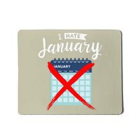 Calender January New Year 2025 Personal Organisers Funny Mousepad