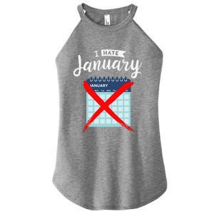 Calender January New Year 2025 Personal Organisers Funny Women's Perfect Tri Rocker Tank