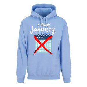 Calender January New Year 2025 Personal Organisers Funny Unisex Surf Hoodie