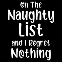 Christmas Joke On Naughty List And I Regret Nothing Funny Gift City Backpack