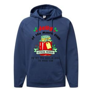 Christmas Jelly Of The Month Club Official Member Performance Fleece Hoodie