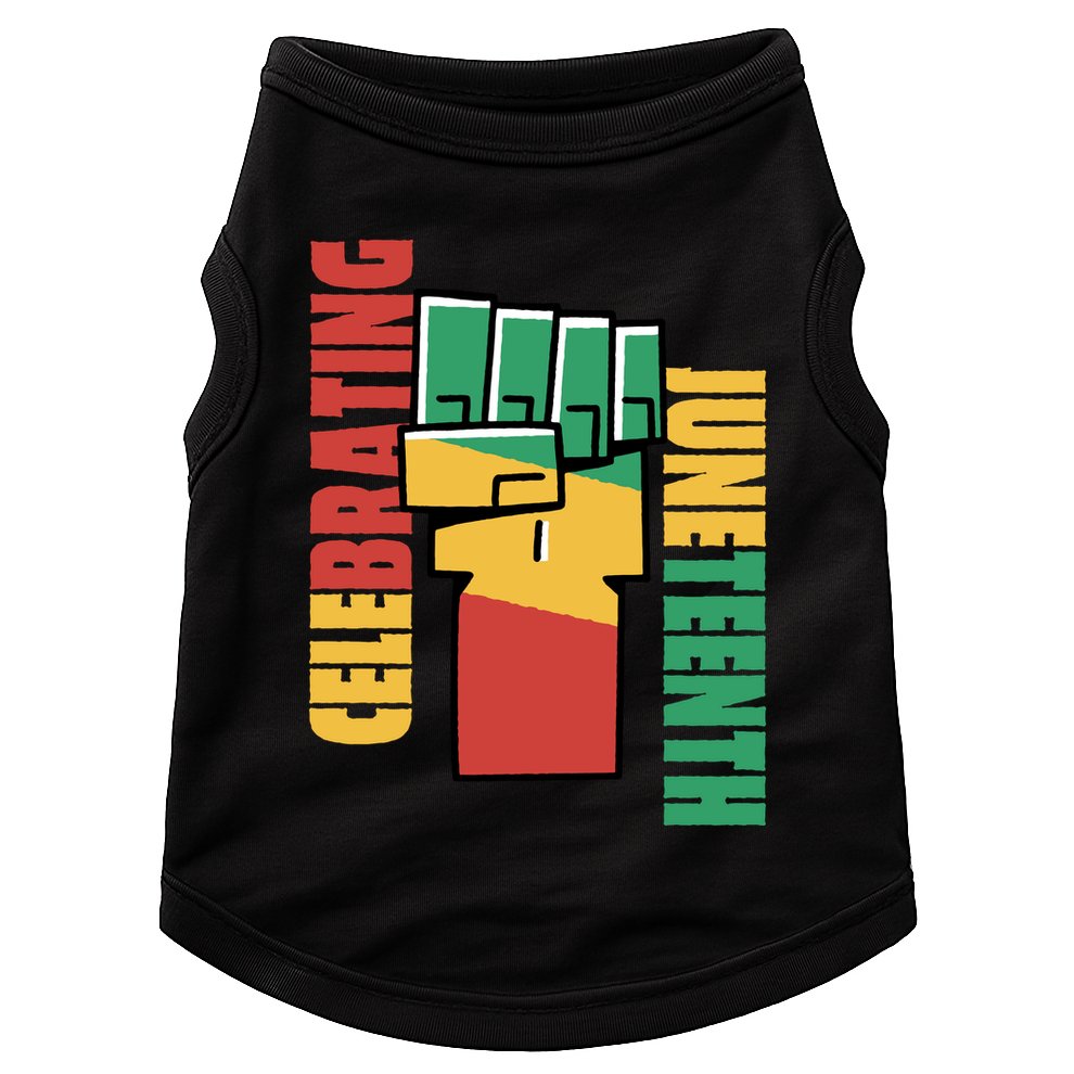 Celebrating Juneteenth Power Fist Doggie Tank