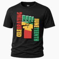Celebrating Juneteenth Power Fist Cooling Performance Crew T-Shirt