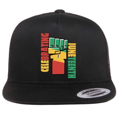 Celebrating Juneteenth Power Fist Flatbill Hat