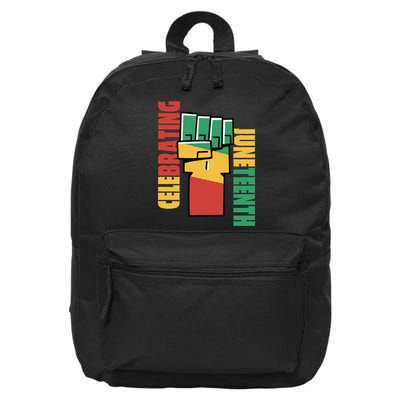 Celebrating Juneteenth Power Fist 16 in Basic Backpack