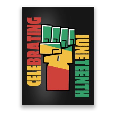 Celebrating Juneteenth Power Fist Poster