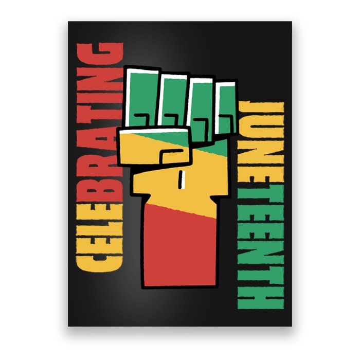 Celebrating Juneteenth Power Fist Poster