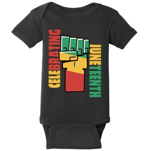 Celebrating Juneteenth Power Fist Baby Bodysuit