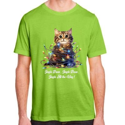 Christmas Jingle Paws Jingle Paws Jingle All The Way! Xmas Cute Gift Adult ChromaSoft Performance T-Shirt