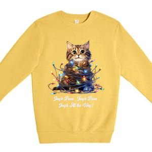 Christmas Jingle Paws Jingle Paws Jingle All The Way! Xmas Cute Gift Premium Crewneck Sweatshirt