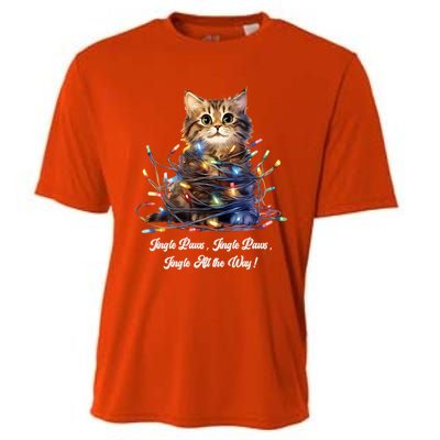 Christmas Jingle Paws Jingle Paws Jingle All The Way! Xmas Cute Gift Cooling Performance Crew T-Shirt