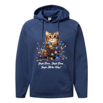 Christmas Jingle Paws Jingle Paws Jingle All The Way! Xmas Cute Gift Performance Fleece Hoodie