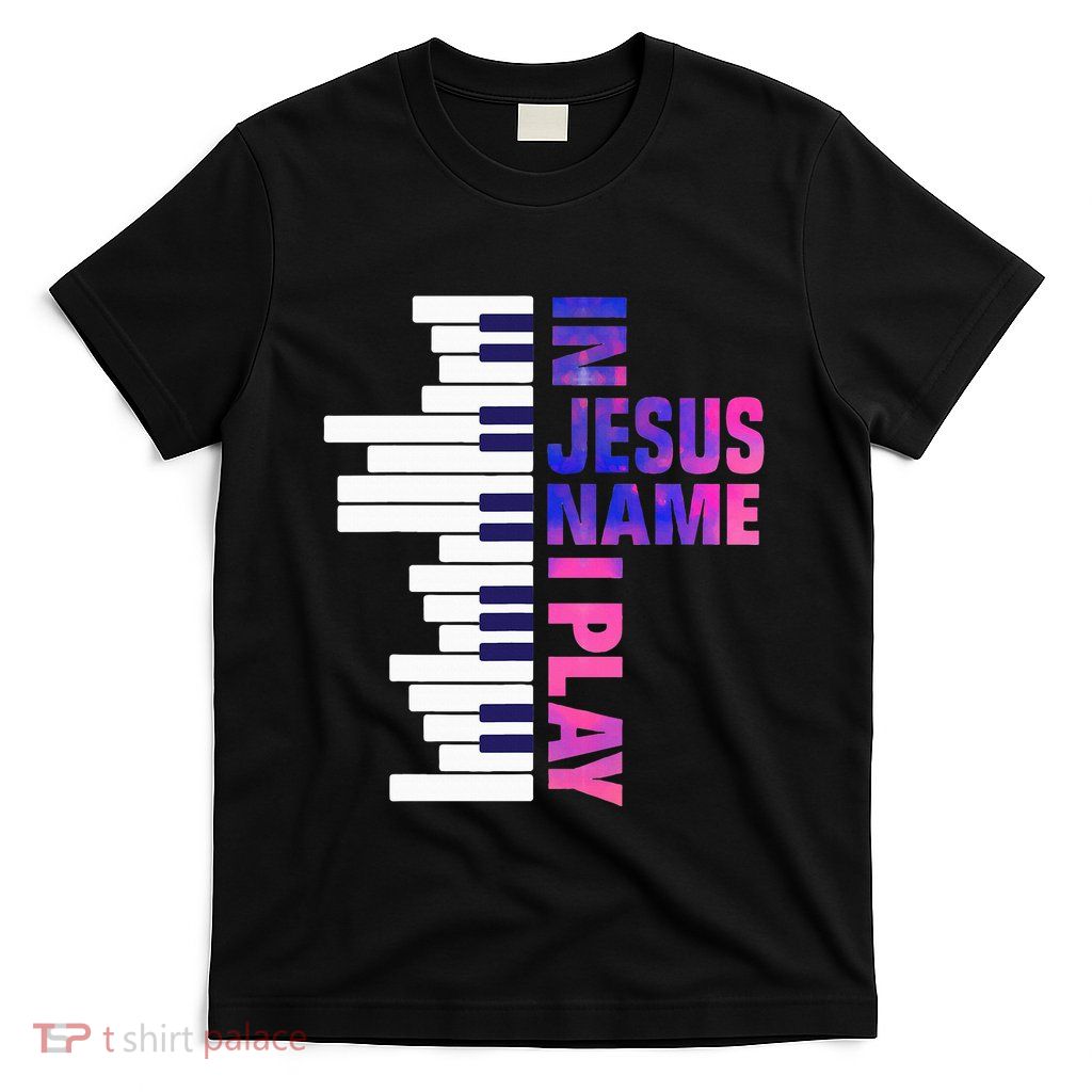 Christian Jesus Piano Player Pianist Keyboard Player Piano T-Shirt