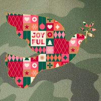 Christmas Joyful Pattern Peace Dove Legacy Tie Dye Trucker Hat
