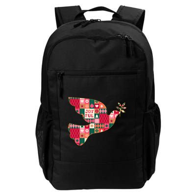 Christmas Joyful Pattern Peace Dove Backpack