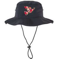 Christmas Joyful Pattern Peace Dove Bucket Hat
