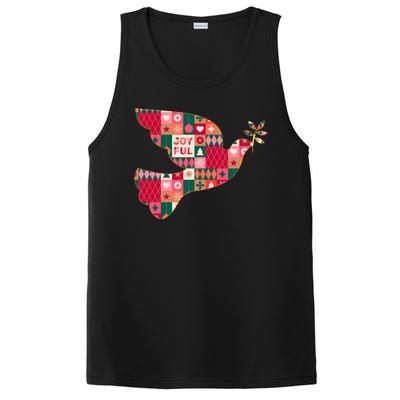 Christmas Joyful Pattern Peace Dove PosiCharge Competitor Tank