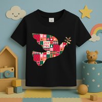 Christmas Joyful Pattern Peace Dove Toddler T-Shirt