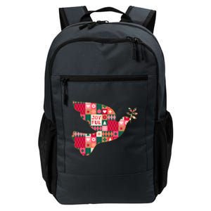 Christmas Joyful Pattern Peace Dove Daily Commute Backpack