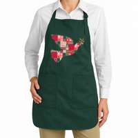 Christmas Joyful Pattern Peace Dove Apron