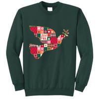 Christmas Joyful Pattern Peace Dove Sweatshirt