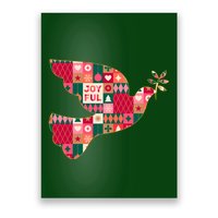 Christmas Joyful Pattern Peace Dove Poster